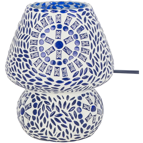 Maison & Déco La garantie du prix le plus bas Signes Grimalt Lampe De Table En Mosaïque Bleu