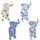 Maison & Déco Statuettes et figurines Signes Grimalt Éléphant Figure 4 Unités Bleu