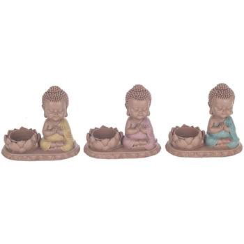 Maison & Déco Statuettes et figurines Signes Grimalt Bouddha Portavelas 3 Uni Marron