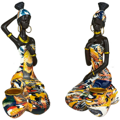 Derbies & Richelieu Statuettes et figurines Signes Grimalt Figure Africain Femme 2 Uni. Marron