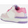 Chaussures Fille Baskets mode Geox J WASHIBA GIRL blanc/rose foncé