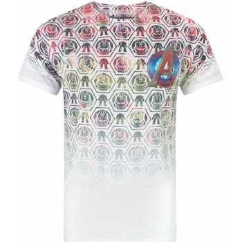 Vêtements Homme Chiara Ferragni eye-print cotton T-shirt Nero Avengers NS8024 Blanc