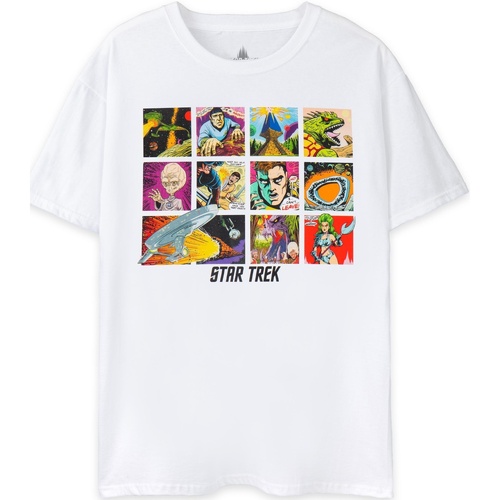 Vêtements Homme MSGM Kids TEEN stamp-print cotton T-shirt Star Trek NS8042 Blanc