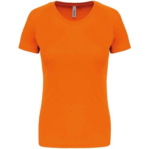 Vêtements Femme Big Logo Knit T-Shirt Proact PC6776 Orange