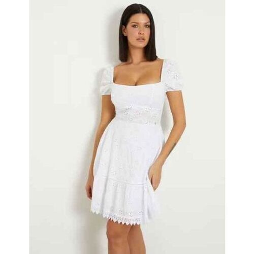 Vêtements Femme Robes Guess W4GK50 WG590-G011 Blanc