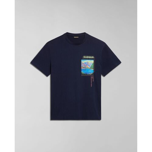 Vêtements Homme T-shirts & Polos Napapijri S-CANADA NP0A4HQM-176 BLU MARINE Bleu