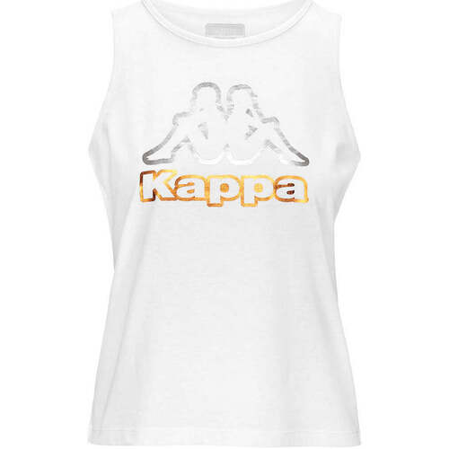 Vêtements Femme Basic T-Shirt Foll Print 100501FP 583 Kappa Débardeur Logo Fria Blanc