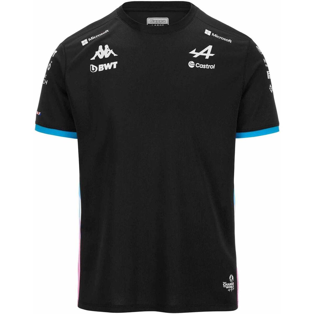 Vêtements Garçon T-shirts manches courtes Kappa Maillot Adolim BWT Alpine F1 Team 2024 Noir