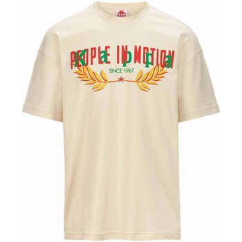 Vêtements Homme T-shirts manches courtes Kappa T-shirt Authentic Premium Leilon Blanc