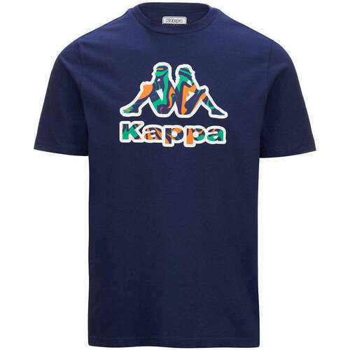 Vêtements Homme T-shirts manches courtes Kappa T-shirt Logo Fioro Bleu