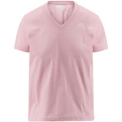 Vêtements Femme T-shirts manches courtes Kappa T-shirt Logo Cabou Rose