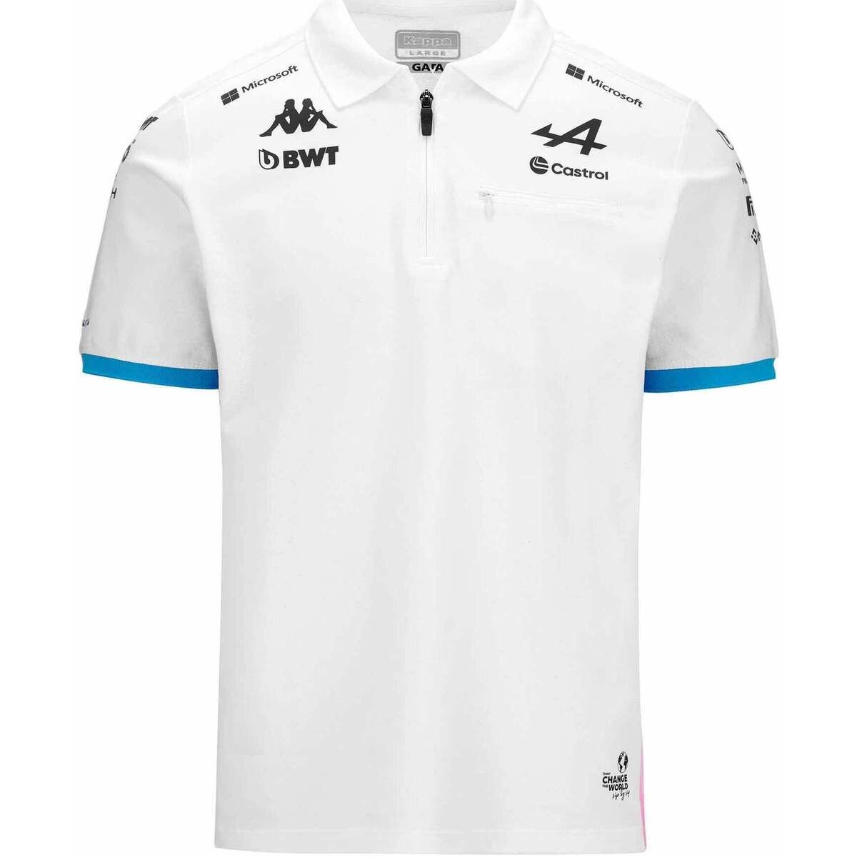 Vêtements Homme T-shirts & Polos Kappa Polo Adram BWT Alpine F1 Team 2024 Blanc