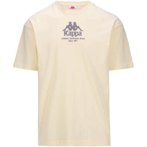 Vêtements Homme Le Temps des Cerises Kappa T-shirt Authentic Gastor Blanc