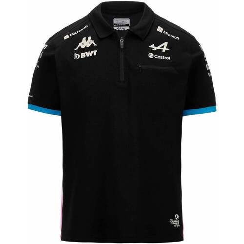 Vêtements Homme T-shirts & Polos Kappa Polo Adram BWT Alpine F1 Team 2024 Noir