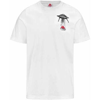 Vêtements Homme T-shirts manches courtes Kappa T-shirt Authentic Graphik Lamar Blanc