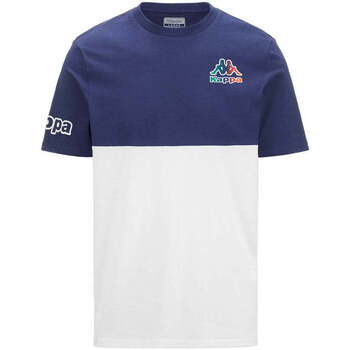 Vêtements Homme T-shirts manches courtes Kappa ærmeløs T-shirt med logoprint Blanc