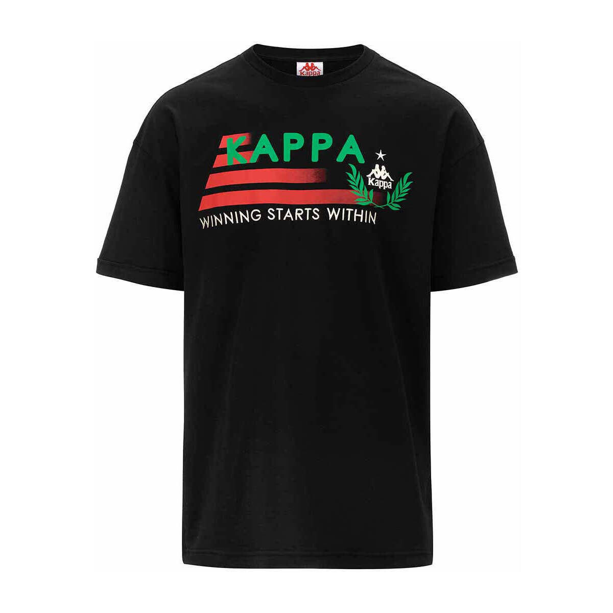 Vêtements Homme T-shirts manches courtes Kappa T-shirt Authentic Heritage Lorence Noir