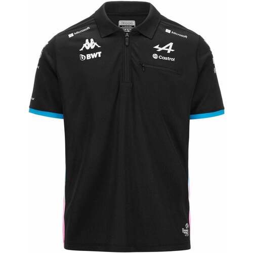 Vêtements Homme T-shirts & Polos Kappa Polo Adlam BWT Alpine F1 Team 2024 Noir