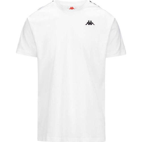 Vêtements Garçon T-shirts manches courtes Kappa T-shirt 222 Banda Coen Slim Blanc