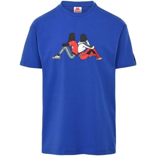 Vêtements Homme T-shirts manches courtes Kappa T-shirt 222 Banda Pop Bleu