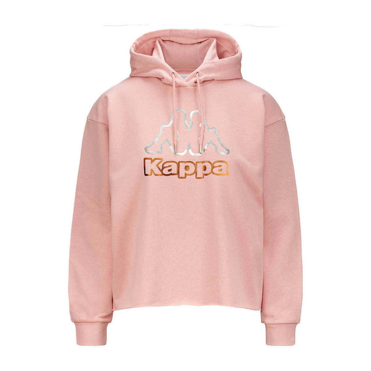 Vêtements Femme Sweats Kappa Hoodie Logo Fruova Rose