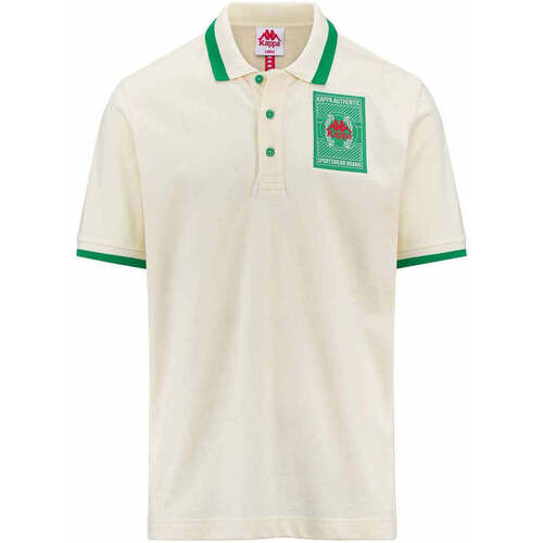 Vêtements Homme T-shirts & Polos Kappa Polo Authentic Heritage Artem Blanc