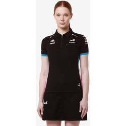 Vêtements Femme T-shirts & Polos Kappa Polo Adraw BWT Alpine F1 Team 2024 Noir