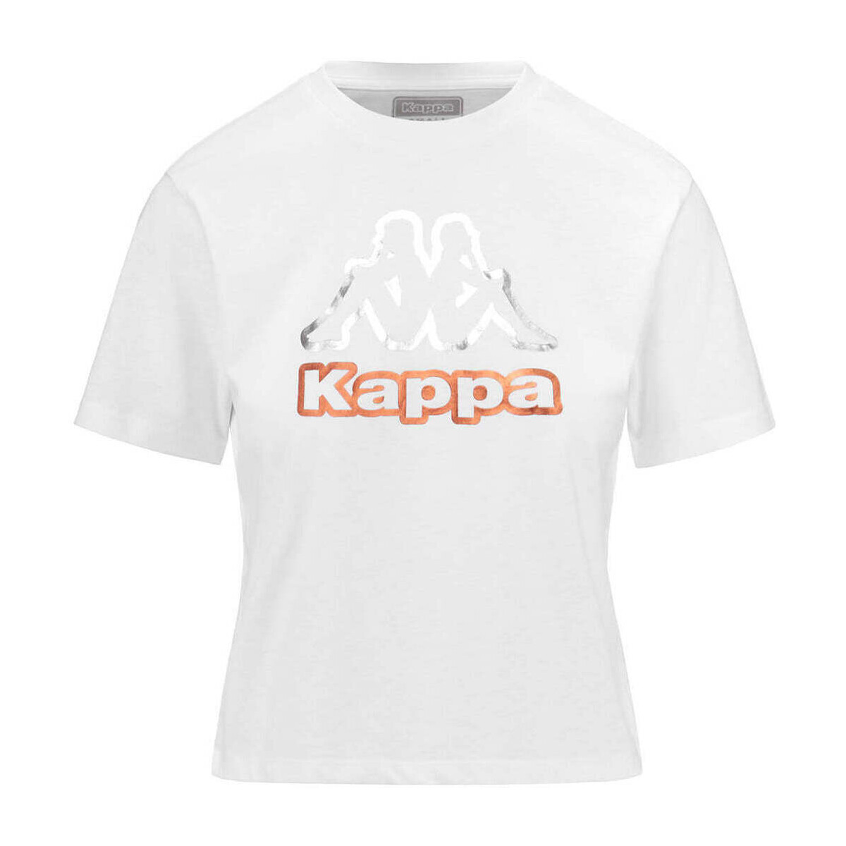 Vêtements Femme T-shirts manches courtes Kappa T-shirt Logo Falella Blanc