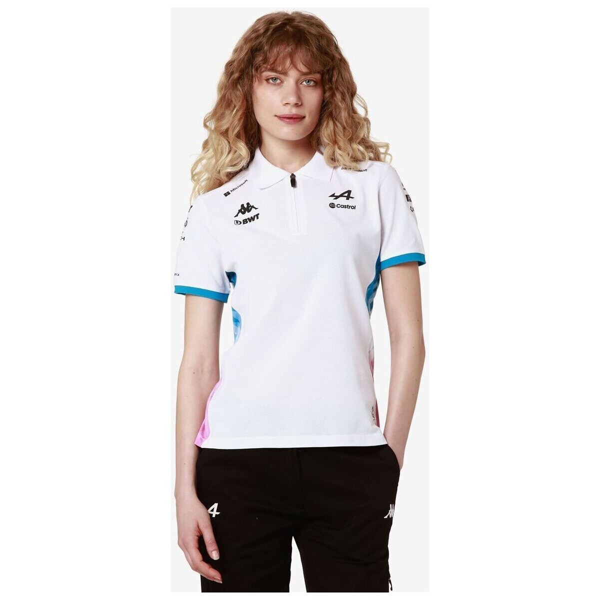 Vêtements Femme T-shirts & Polos Kappa Polo Adrew BWT Alpine F1 Team 2024 Blanc