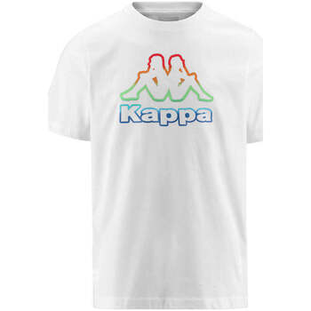 Vêtements Homme T-shirts manches courtes Kappa Alerte au rouge Blanc