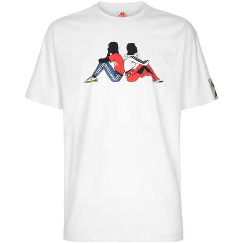 Vêtements Homme T-shirts manches courtes Kappa T-shirt 222 Banda Pop Blanc