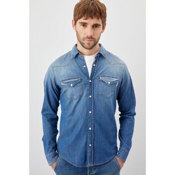 Vêtements Homme Chemises manches longues Roy Rogers DUDLEY RRU401 D583 A102-C0999 Bleu