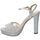 Chaussures Femme Sandales et Nu-pieds Menbur 23643 Argenté