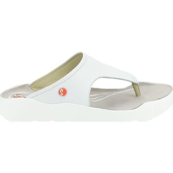 Chaussures Femme Claquettes Softinos Sandales Blanc