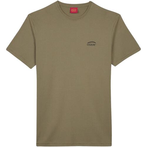 Vêtements Homme T-shirts manches courtes Oxbow Tee shirt manches courtes graphique Kaki