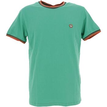 Vêtements Homme burberry tewkesbury patchwork check shirt Benson&cherry Classic t-shirt mc Vert