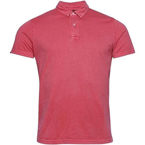 Vêtements Homme Polos manches courtes Superdry Polo jersey mc rouge Rose