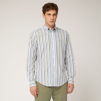 Vêtements Homme Chemises manches longues Parures de lit CRL011012805B Vert