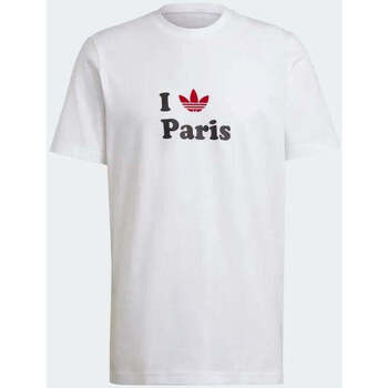Vêtements Homme T-shirts & Polos adidas Originals T-SHIRT Homme blanc I Love Paris Blanc