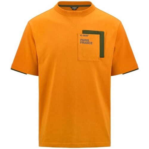 Vêtements Homme T-shirts & Polos K-Way Fantome T-Shirt Poches Contrastes Orange Orange