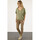 Vêtements Femme T-shirts manches courtes Notshy Top lin Sophia vert chiné-047274 Vert