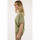 Vêtements Femme T-shirts manches courtes Notshy Top lin Sophia vert chiné-047274 Vert
