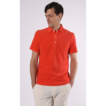 Vêtements Homme Polos manches courtes Les Garcons Faciles Polo coton éponge orange-047475 Orange