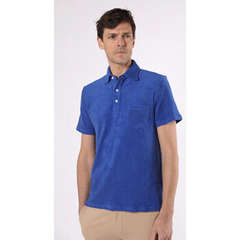 Vêtements Homme Polos manches courtes Les Garcons Faciles Polo coton éponge bleu-047476 Bleu