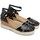 Chaussures Femme Sandales et Nu-pieds Porronet SANDALIAS DE CUÑA  EBBA 3023 NEGRO Noir