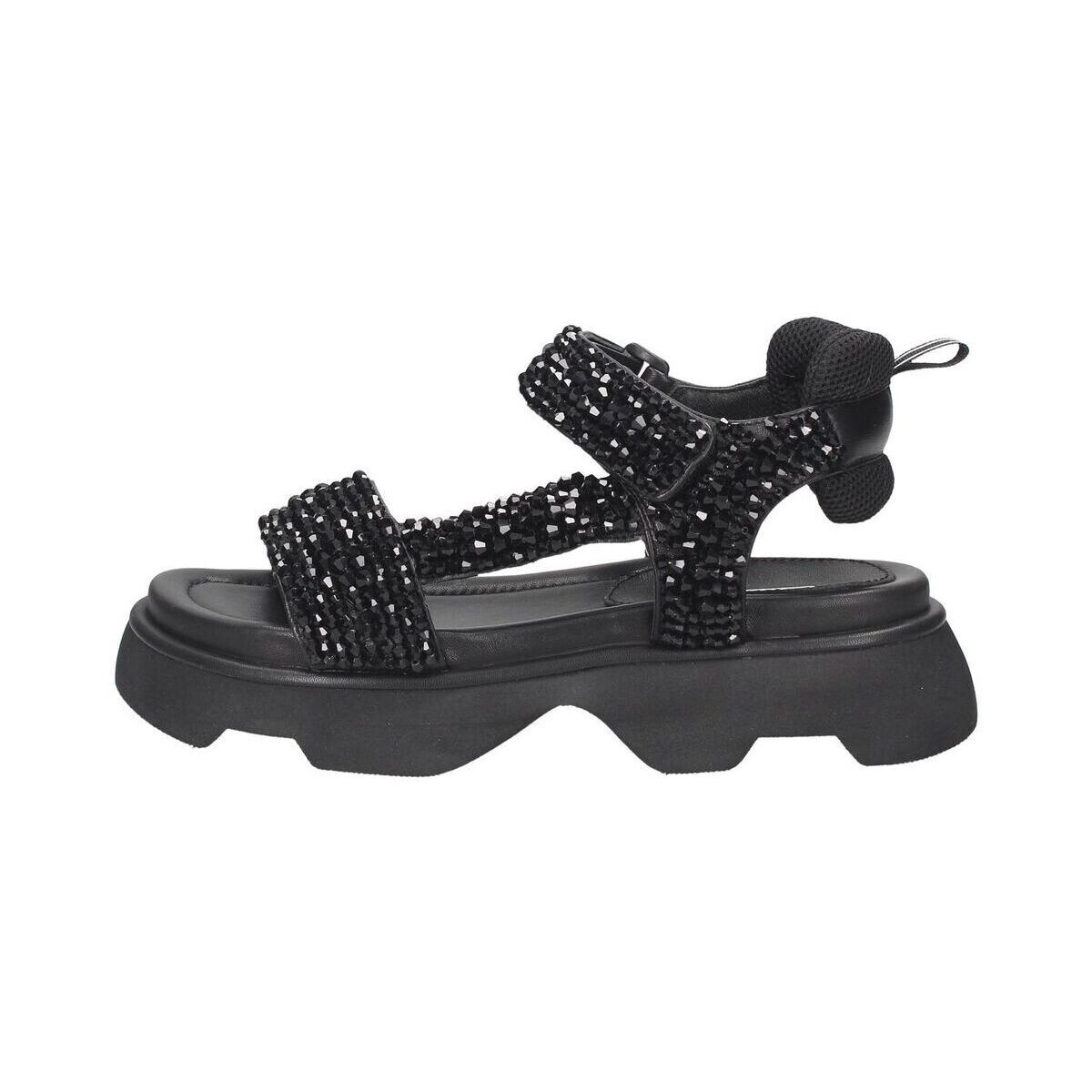 Chaussures Femme Sandales et Nu-pieds Jeannot RJ643 Noir
