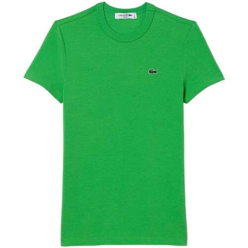 Vêtements Femme T-shirts manches courtes Lacoste  Vert