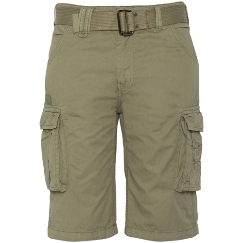 Vêtements Homme Shorts Soul / Bermudas Schott Short cargo  Ranger Ref 52975 Kaki Clair Vert