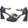 Chaussures Femme Sandales et Nu-pieds Póker De Damas Sandale à talon avec boucle Noir