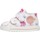 Chaussures Fille Baskets montantes Falcotto Baskets en tissu avec imprimé floral MICHAEL Blanc